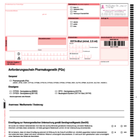 Anforderungsschein Pharmakogenetik 