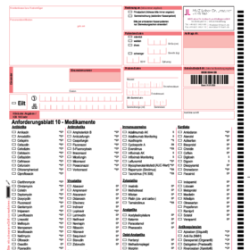 Anforderungsschein 10 - Medikamente